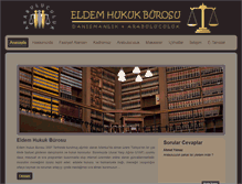 Tablet Screenshot of eldemhukuk.com